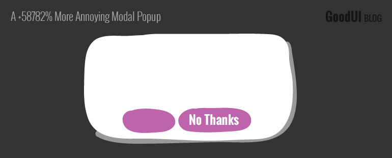 How Annoying Can A Modal Window Get?