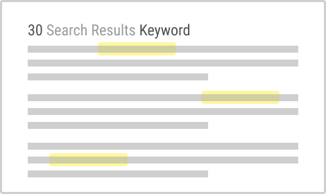 Search Keyword Highlighting (Variant B)