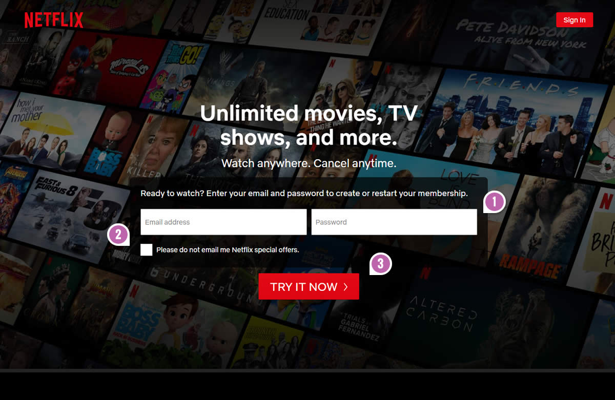 Netflix A/B Tests Displaying A Password Field Which Fails And Gets ...