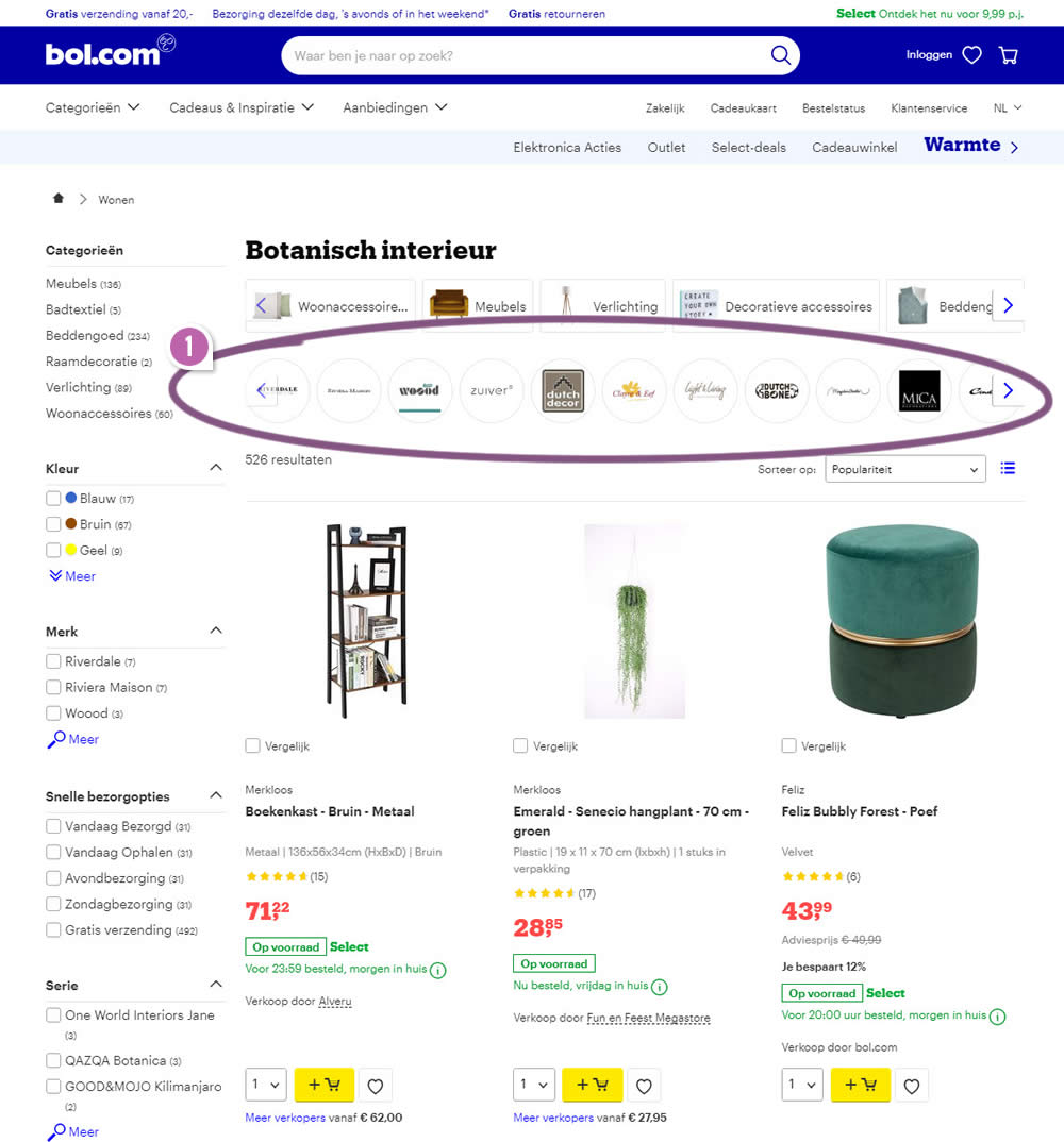 eerlijk Geen Echt Bol A/B Tests And Rolls Out Expanded Color and Brand Filters | GoodUI