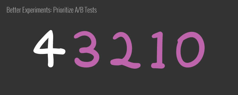 Prioritize A/B Tests