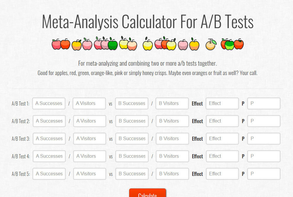 Meta-Analysis Calculator For A/B Tests | GoodUI